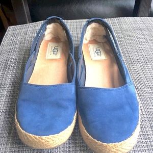 UGG blue flat shoes